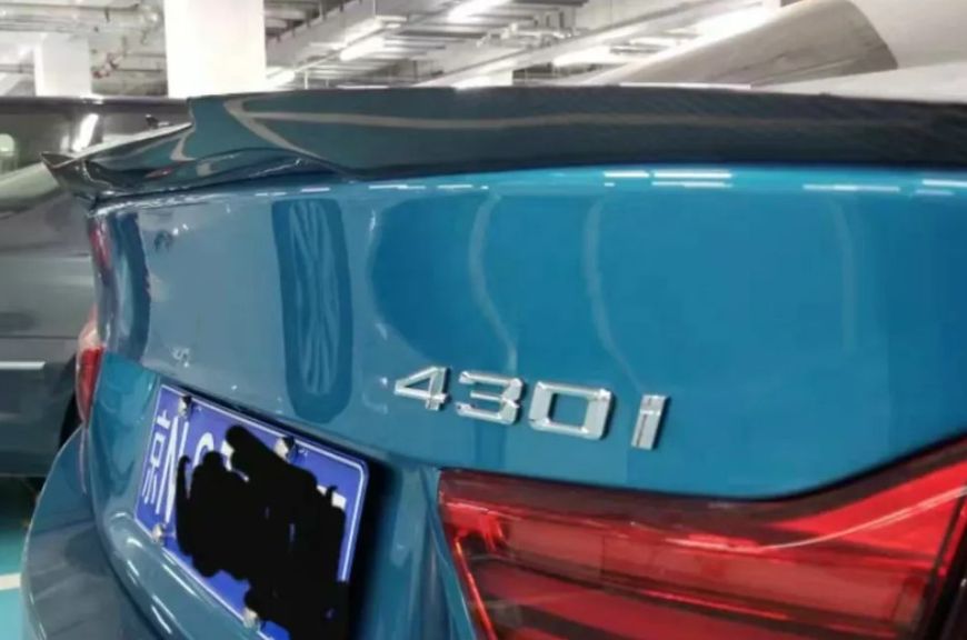 Спойлер BMW F32 2013-2020 M4 стиль на багажник / ABS-пластик SP00006 фото